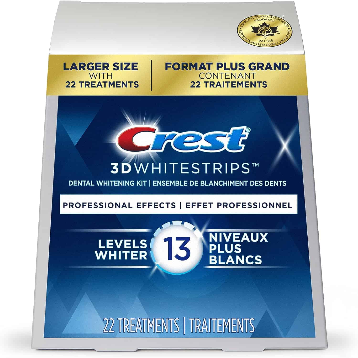 Crest 3D White Professional Effects Whitening Strips packaging